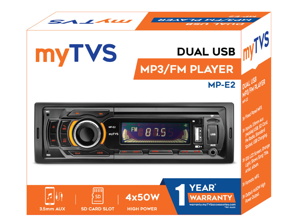 myTVS MPE2_SO691 Combo Dual USB Mp3 Player/ car stereo/ music system